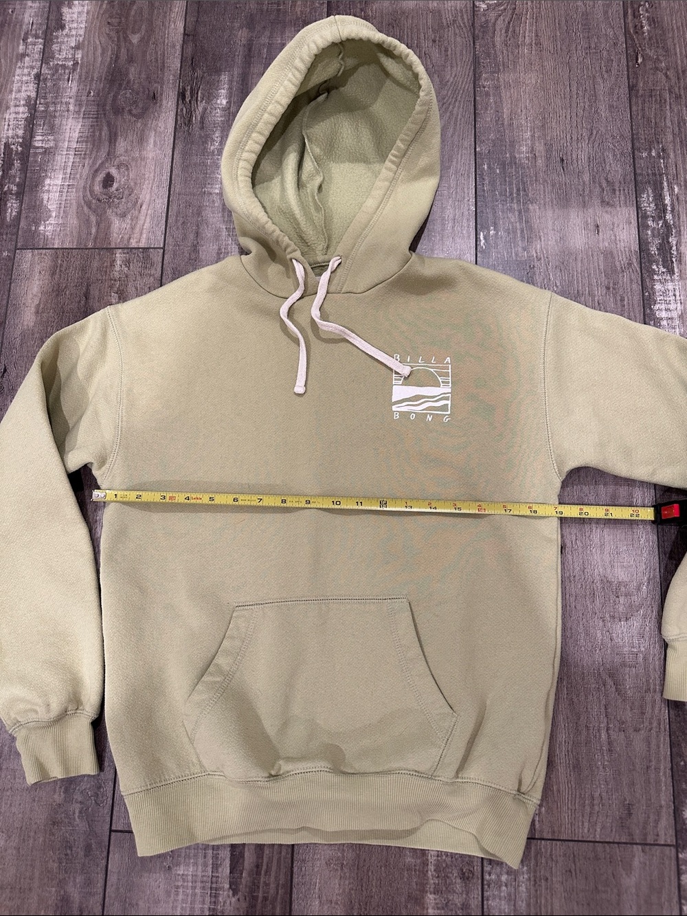 Billabong Sage Green Hoodie with White Logo